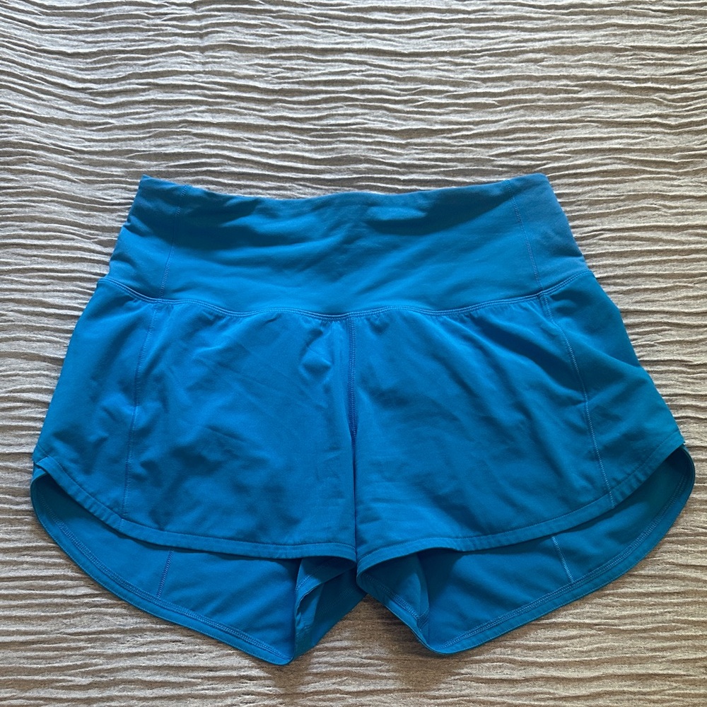 Lululemon Speed Up High-Rise Lined Short 4"- Poolside- Size 4- EUC